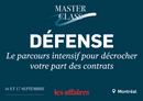 2026-09-16 & 2026-09-17***Masterclass Défense